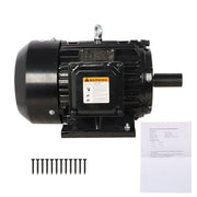 DURAFORCE 5HP 3 Phase Electric Motor 1800 RPM 184T Frame TEFC 230/460 Volt Severe Duty New