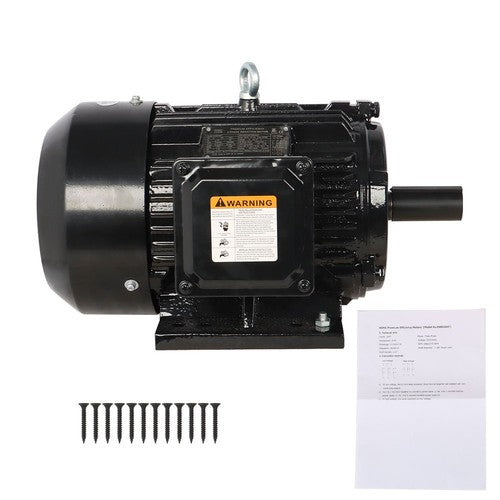 DURAFORCE 5HP 3 Phase Electric Motor 1800 RPM 184T Frame TEFC 230/460 Volt Severe Duty New