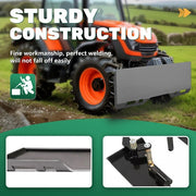DURAFORCE 1/2" Quick Tach Attachment Mount Plate & Conversion Adapter Latch Skid Steer