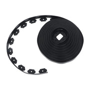 DURAFORCE Garden Edging Landscape Edging with 60 Spikes for Lawn 1.5 Inch 100FT Black