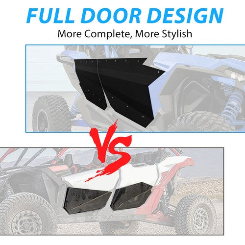 4Pcs Aluminum Door Panel Powder Coated for Can Am X3 Full Doors 17 18 19 20-2024