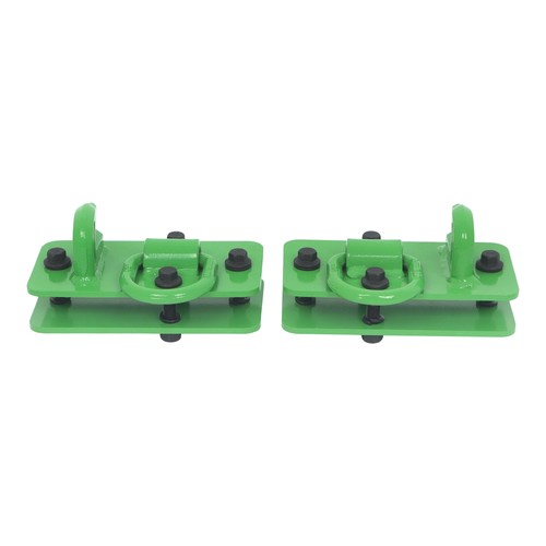 DURAFORCE 2 Pack Grade 70 Tractor Bucket Hooks w/ Tie Down Ring For Tractor Bucket RV UTV
