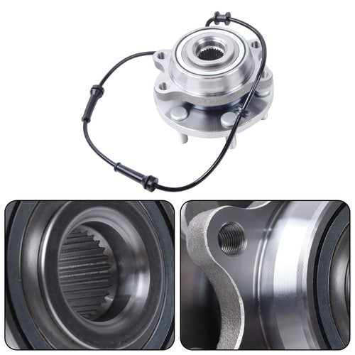 DURAFORCE 2pcs Front Wheel Hubs Bearing Assembly For Nissan Xterra Frontier 4WD 515065