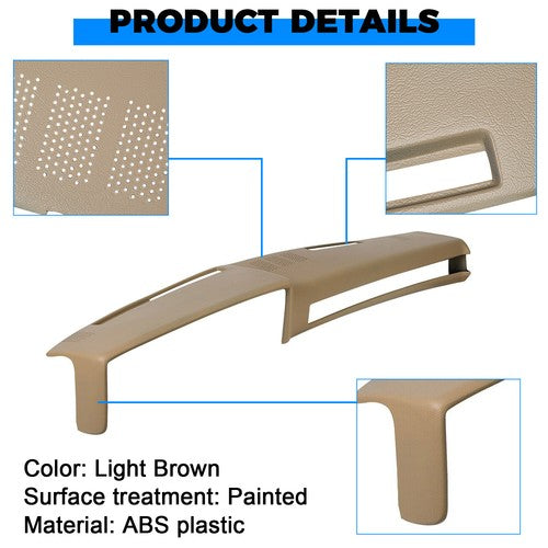 Light Brown Dash Pad Cover for 1981 1991 Chevrolet GMC C K R V Truck SUV Pickup