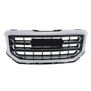 DURAFORCE Black Fit For GMC Sierra 1500 2016-2017 2018 Chrome Front Bumper Upper Grille