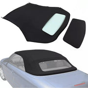 DURAFORCE For Audi A4 2003-2009 Convertible Soft Top & Heated Glass Window In Black Vinyl