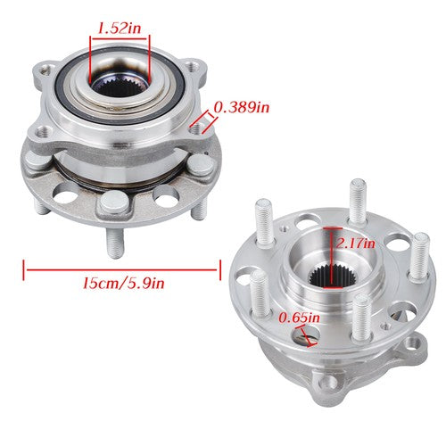 DURAFORCE Front Wheel Bearing Hub Assembly For Hyundai Santa Fe 2015-18 Kia Sorento 513409