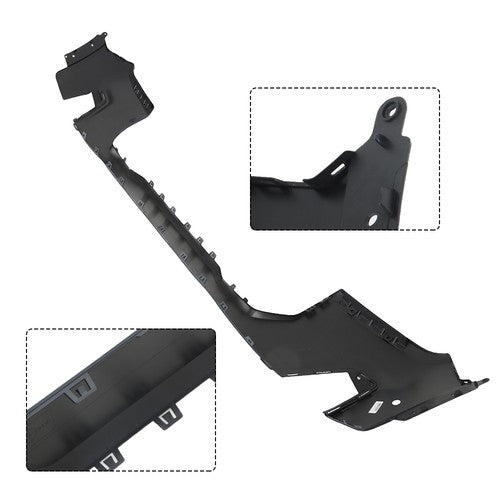 DURAFORCE Black Front Upper Bumper Cover For GMC acadia 2020-22 W/O Sensor Holes 84779372