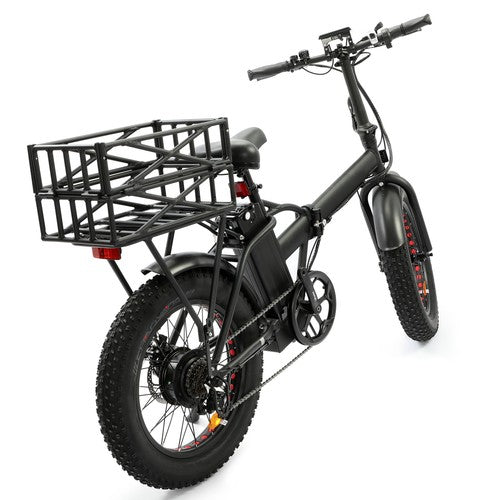ECOTRIC Rear Rack Bike Basket Large Bicycle Electric Bike Basket