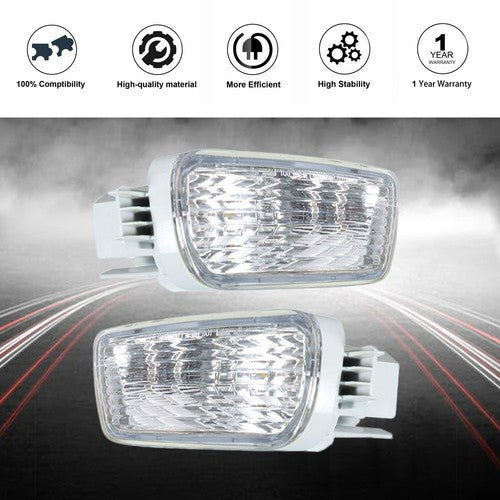 DURAFORCE 2Pcs Corner Parking Lamp Turn Signals Side Marker Kit For Tacoma Truck 2001-2004