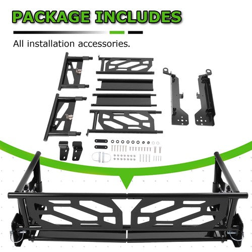 DURAFORCE Rear Cargo Bed Extender Accessories For Honda Pioneer 700-4 & 1000-5 2016-2024