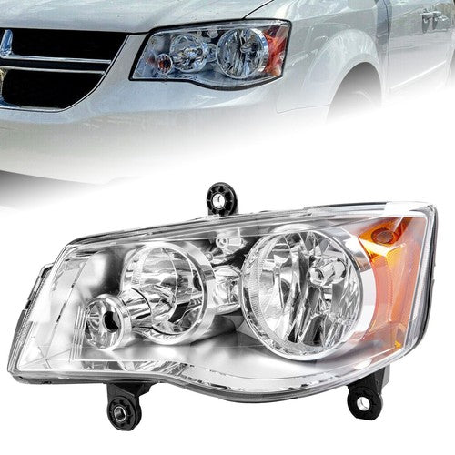 DURAFORCE Driver Headlights for 11-20 Dodge Grand Caravan 2008-16 Chrysler Town and Country