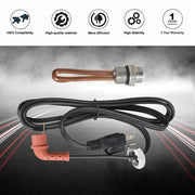 DURAFORCE Engine Block Heater Element & Cable Cord 6B018 For 2003-10 F250 F350 F450