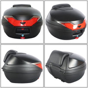 DURAFORCE 32L Motorcycle Tour Tail Box Luggage Top Lock Storage Scooter Trunk Carrier Case