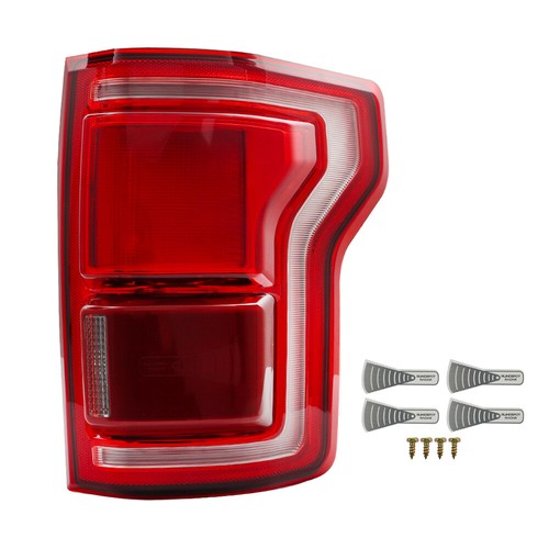 DURAFORCE Passenger Side Tail Light Brake Lamp For Ford F150 2015-2017 Series w/Blind Spot