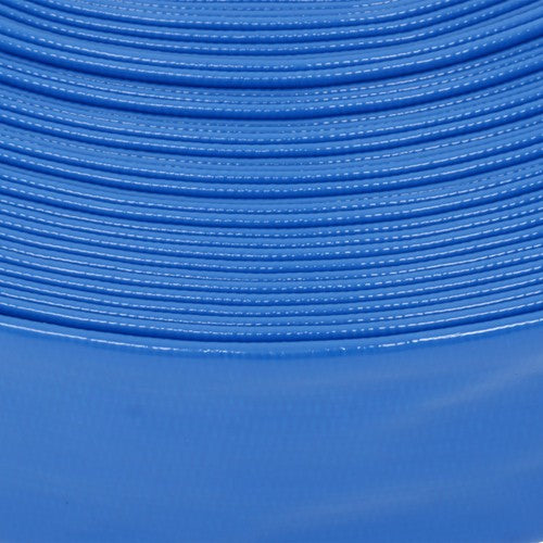 DURAFORCE 1-1/2" x 100FT PVC Irrigation Hose With Two Hose Collets，Super Wear-resistant