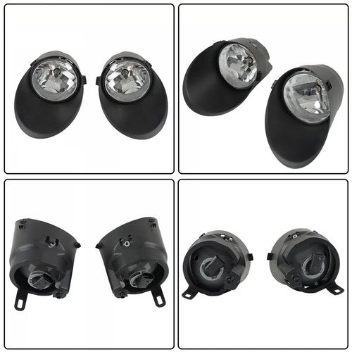 DURAFORCE Fit 2007-2013 Toyota Tundra 2008-2011 Sequoia Pair Clear Fog Light w/cover LH RH