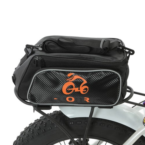 ECOTRIC Cycling Bicycle Rear Rack Bag Waterproof Bike Trunk Pannier Saddle Bag