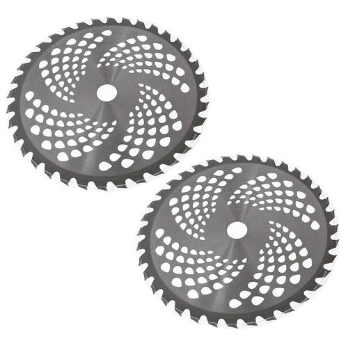 DURAFORCE 2 Pack Carbide Tip Brush Blades For Cutter Trimmer Weed Eater Replace 9" x 36T