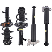 DURAFORCE 2 Front Strut & Spring Assys + 2 Rear Shock Absorbers For Chevy Malibu 2016-2023