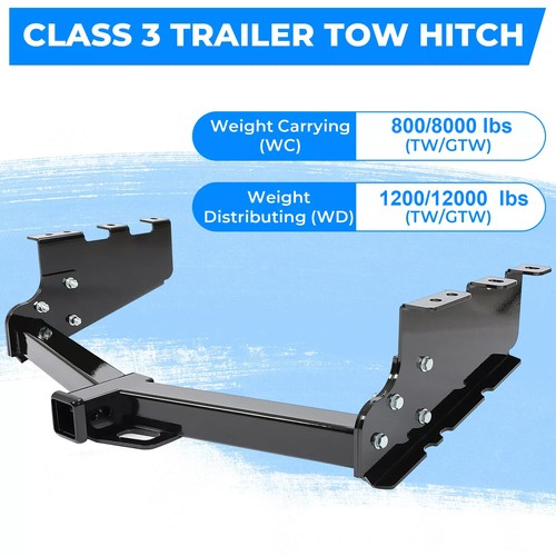 Class 3 Trailer Hitch Rear Bumper Tow Kit for Silverado GMC Sierra 1500 2014 2019
