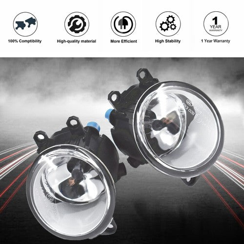 DURAFORCE Driver+Passenger Bumper For Lexus RAV4 07-13 Toyota Camry Fog Lights Assembly