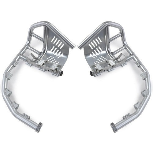 Silver Nerf Bars Peg Heel Guard for Honda TRX 450R 450ER Sportrax