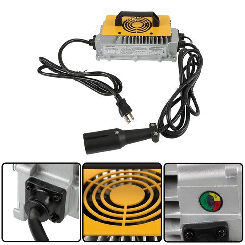 DURAFORCE 48Volt 17Amp Battery Charger With 3-pin Plug For Club Car DS Precedent Golf Cart