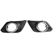 DURAFORCE Pair For 2014 2015 2016 Nissan Rogue Clear Fog Lights Lamp w/Bulb +Switch +Bezel