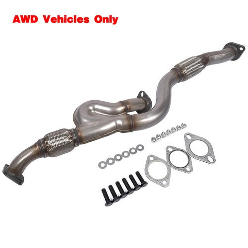DURAFORCE Exhaust Front Flex Y Pipe for Kia Sportage EX LX 2.7L V6 2656CC AWD 2005-2008