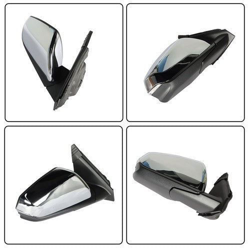 DURAFORCE RH Side Mirror Blind Spot Signal Light Chrome 8Pin For Equinox 2018-2022