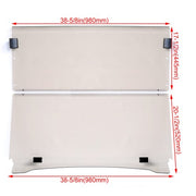 DURAFORCE Foldable Tinted Golf Cart Windshield Windscreen For Yamaha G29 Drive 2007-2016