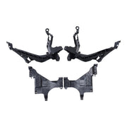 DURAFORCE 4PCS Front Headlight Mount Support Plate Bracket For Audi A4 S4 2013-2015 2016