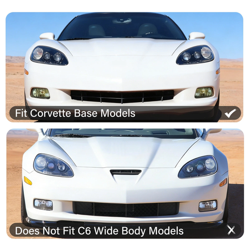 2005 2013 Corvette C6 Base ZR1 Style Side Skirts Rear Trunk Wing Spoiler
