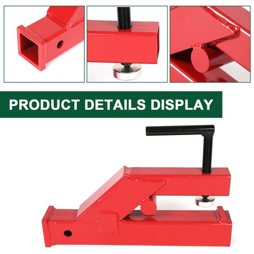 DURAFORCE Trailer Hitch 2" Clamp On Receiver Tractor Bucket Mount Adapter For Deere Bobcat