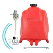 DURAFORCE For Honda ATC185 980 ATC185S ATC200 ATC200M Red Fuel Tank w/Cap and Fuel Petcock