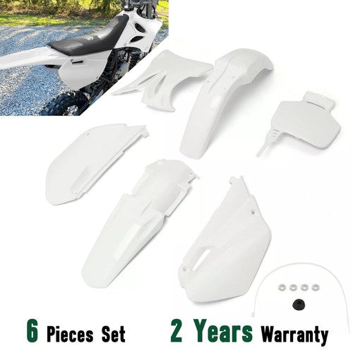 DURAFORCE Complete Plastics Kit White Fender Body Cover Fairing For Yamaha YZ85 2002-2014