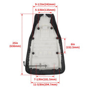 DURAFORCE Complete Seat for Honda TRX350 400 FE FM TE TM Rancher 350 2004 2005 2006 Black