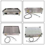 DURAFORCE 30 Inch Commercial Electric Griddle 3000W Countertop Teppanyaki Grill 122℉-572℉