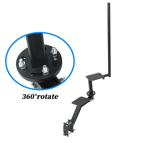 2 Step 360 Dual Boat Trailer Steps Trailer Step with Handle for Bass Boat