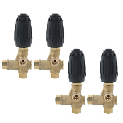 DURAFORCE 4 Pack Unloader Valve VRT3-310 8GPM 3/8" FNPT 4350PSI Pressure Washer Pump