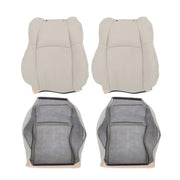 DURAFORCE For Chrysler 300C 2005-2010 4PCS Both Side Bottom&Top Seat Cover Lt Gray Leather