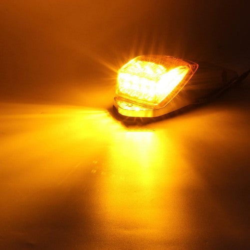DURAFORCE 5 Cab Roof Marker Lights For Freightliner heavy duty Truck 31 LED Amber Chrome