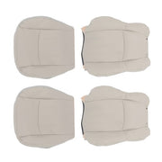 DURAFORCE For Chrysler 300C 2005-2010 4PCS Both Side Bottom&Top Seat Cover Lt Gray Leather