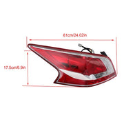 DURAFORCE Tail Light Brake Lamp Red Rear For Nissan Altima Series 2013 Left Driver Side