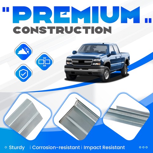 For 99 07 Chevy Silverado GMC Sierra 4 Door Crew Cab Rocker Panels Cab Corners