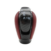 DURAFORCE Fit 2009-2020 2021 Nissan GTR R35 Red Leather Carbon Fiber Shift Knob 3491080B0A