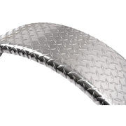 DURAFORCE 2-Pack 14 Gauge Aluminum Diamond Plate Round Trailer Cargo Fender 9" X 31" X 15"