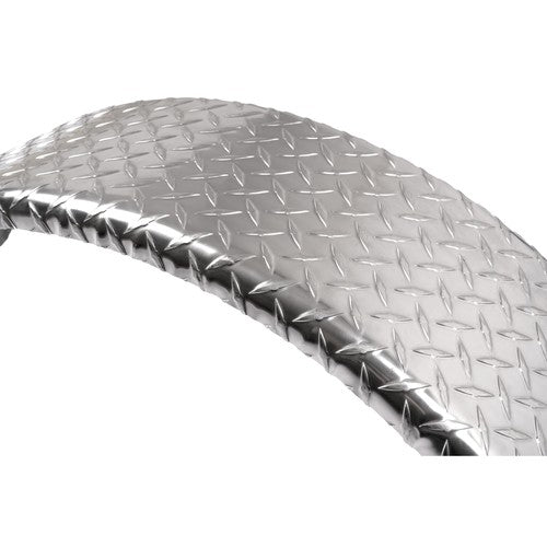 DURAFORCE 2-Pack 14 Gauge Aluminum Diamond Plate Round Trailer Cargo Fender 9" X 31" X 15"
