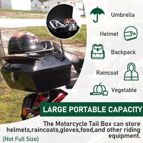 DURAFORCE For Touring Universal Luggage Trunk & Tail Light & Backrest & Luggage Rack